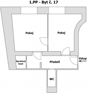 Квартира 2+кк, 38 м² в Праге 10