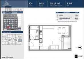 Квартира, 1+кк, 38 м² в Праге 4