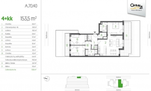 Квартира 4+кк, 153 м² в Праге 6