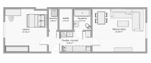 Квартира 2+кк, 54 м² в Праге 10 