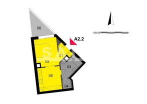 Квартира 1+1, 39 м² в Праге 5